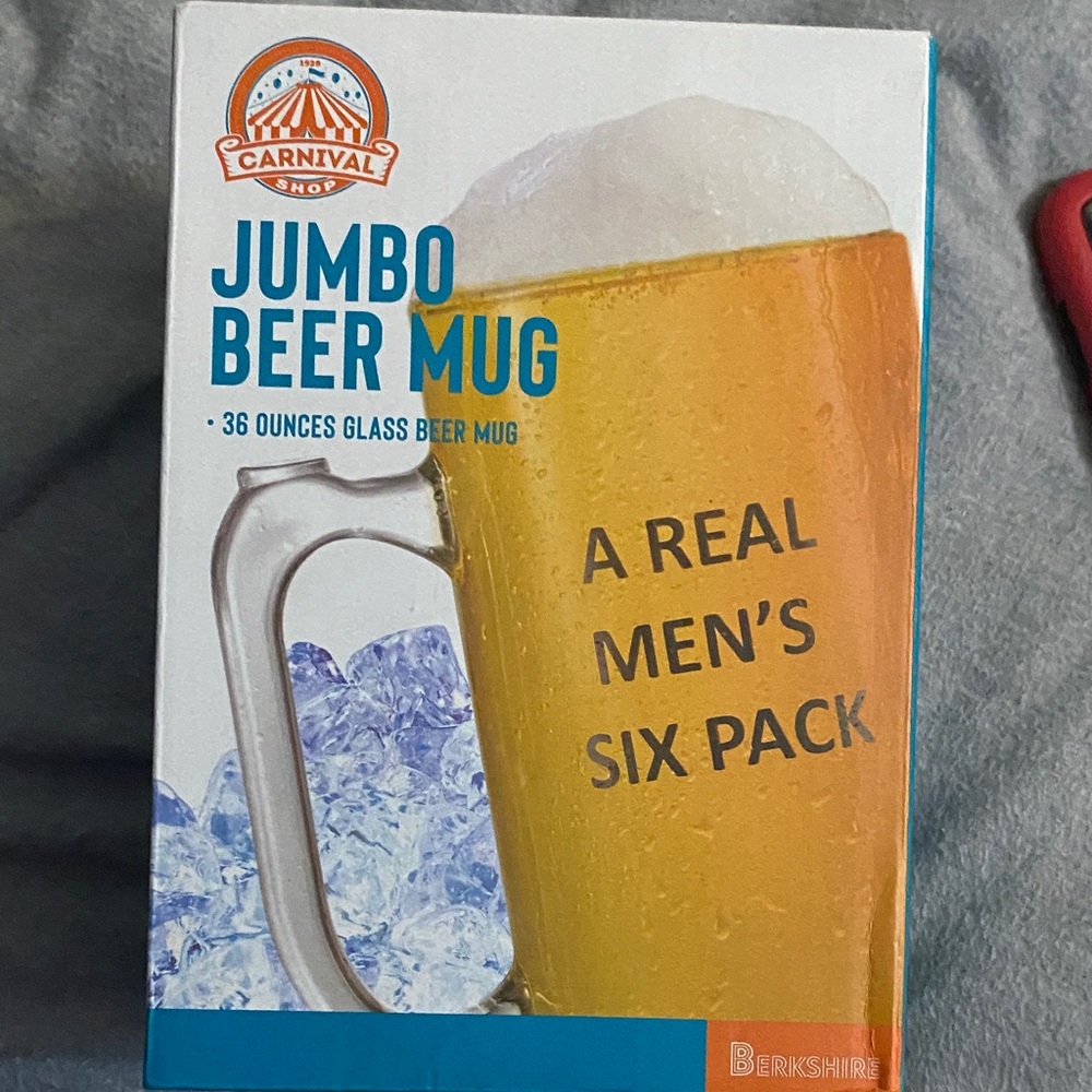 Berkshire Carnival Jumbo Beer Mug - Blue and Orange - Picture 3 of 3